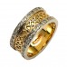 Gold & Diamond Celtic Knot Ring - 14K Gold Irish Wedding Rings